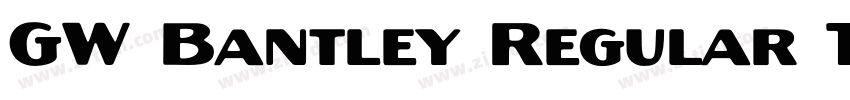 GW Bantley Regular T字体转换 GW Bantley Regular T字体转换